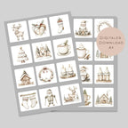 Memory Weihnachten | Memory Spiel Kinder | Montessori Spielzeug | 24 Motive Download | Suchspiel Sortierspiel | Lernspiel PDF ausdrucken