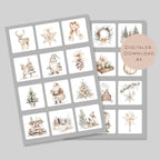 Memory Weihnachten | Memory Spiel Kinder | Montessori Spielzeug | 24 Motive Download | Suchspiel Sortierspiel | Lernspiel PDF ausdrucken