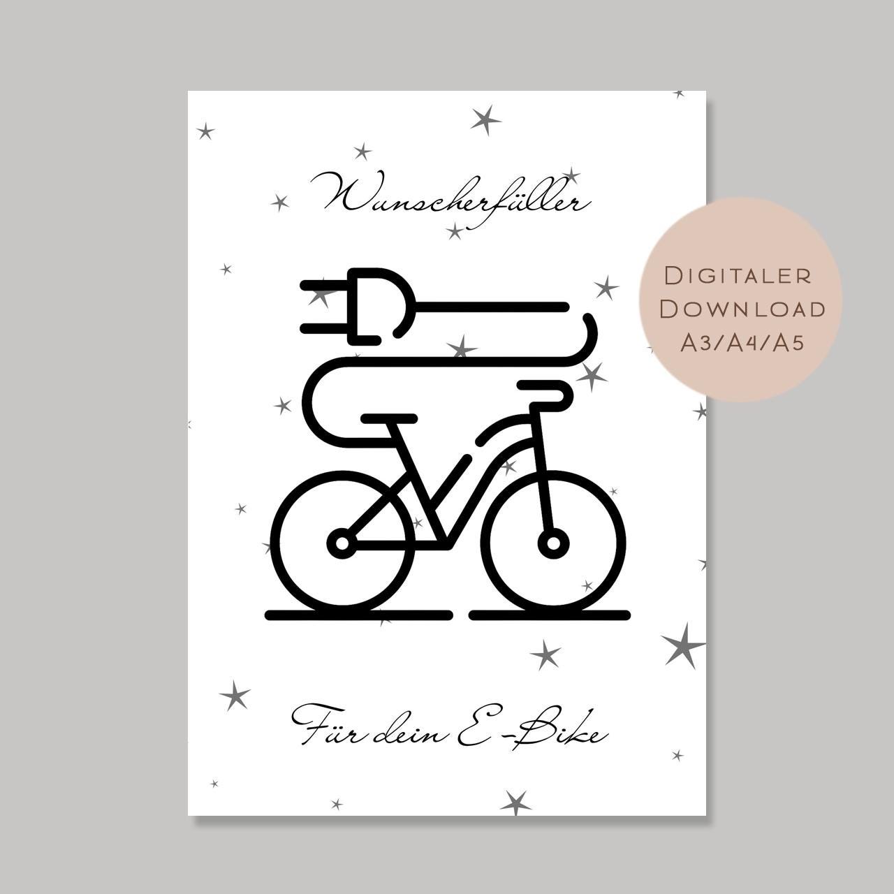 Geburtstag Geldgeschenk E-Bike l Fahrrad Geld schenken l Elektrofahrrad Geburtstagsgeschenk l Pedelec Gutschein Geschenk Wunscherfüller PDF