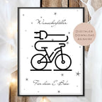 Geburtstag Geldgeschenk E-Bike l Fahrrad Geld schenken l Elektrofahrrad Geburtstagsgeschenk l Pedelec Gutschein Geschenk Wunscherfüller PDF