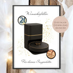 Geburtstag Geldgeschenk Saugroboter l Staubsauger Geld schenken l putzen Roboter Geburtstagsgeschenk l Gutschein Geschenk Wunscherfüller PDF