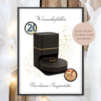 Geburtstag Geldgeschenk Saugroboter l Staubsauger Geld schenken l putzen Roboter Geburtstagsgeschenk l Gutschein Geschenk Wunscherfüller PDF