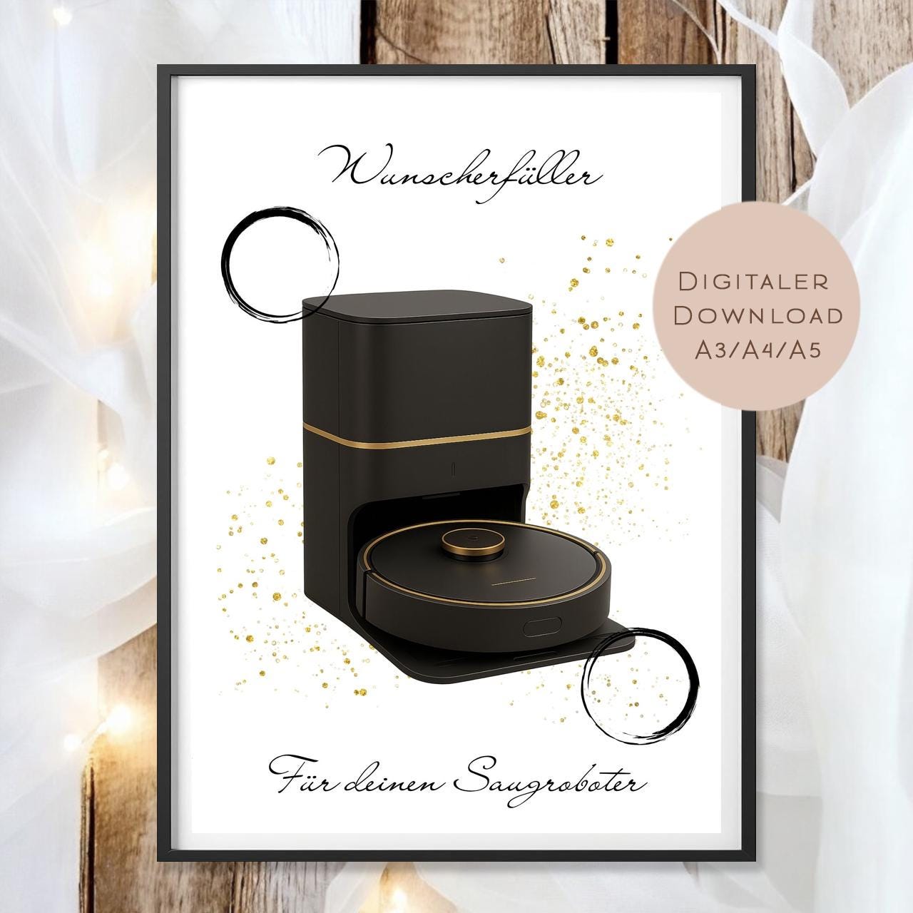 Geburtstag Geldgeschenk Saugroboter l Staubsauger Geld schenken l putzen Roboter Geburtstagsgeschenk l Gutschein Geschenk Wunscherfüller PDF