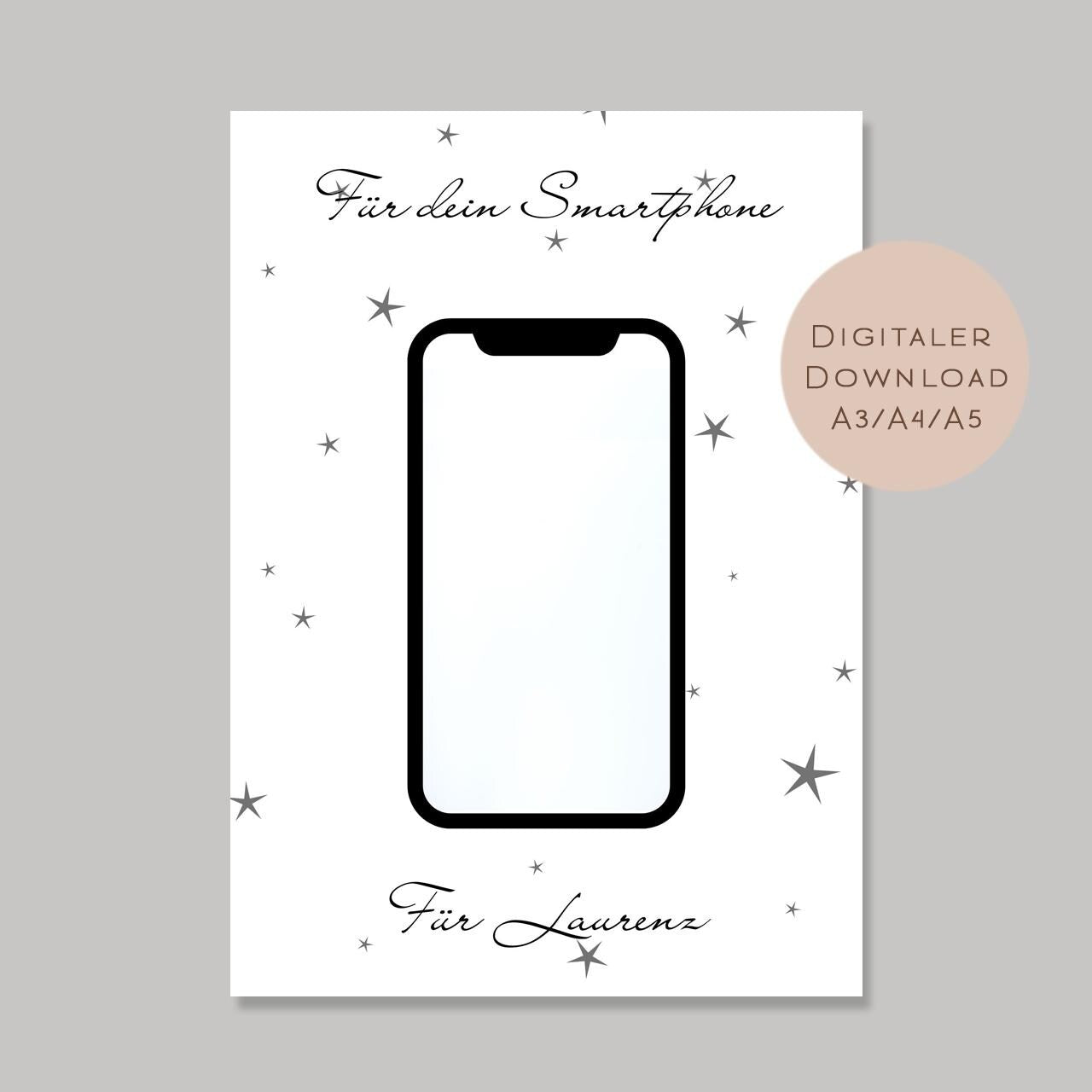 Geburtstag Geldgeschenk Handy Name l Smartphone Telefon Geld schenken l Geschenkgutschein Geburtstagsgeschenk Gutschein Wunscherfüller PDF