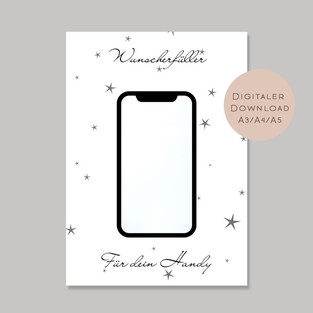 Geburtstag Geldgeschenk Handy l Smartphone Telefon Geld schenken l Geschenkgutschein Geburtstagsgeschenk Gutschein Wunscherfüller PDF