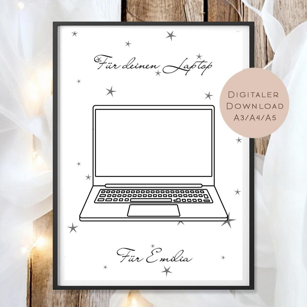 Geburtstag Geldgeschenk Laptop Name l Gamer PC Computer Geld schenken l Geschenkgutschein Geburtstagsgeschenk Gutschein Wunscherfüller PDF