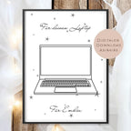 Geburtstag Geldgeschenk Laptop Name l Gamer PC Computer Geld schenken l Geschenkgutschein Geburtstagsgeschenk Gutschein Wunscherfüller PDF