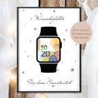 Geburtstag Geldgeschenk Uhr l Smartwatch Geld schenken l Geschenkgutschein Geburtstagsgeschenk l Gutschein Geschenk Wunscherfüller PDF