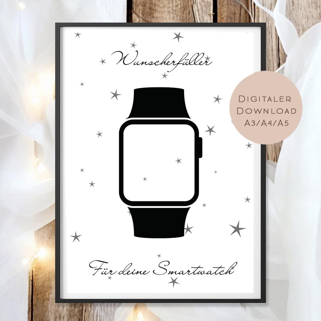 Geburtstag Geldgeschenk Uhr l Smartwatch Geld schenken l Geschenkgutschein Geburtstagsgeschenk l Gutschein Geschenk Wunscherfüller PDF