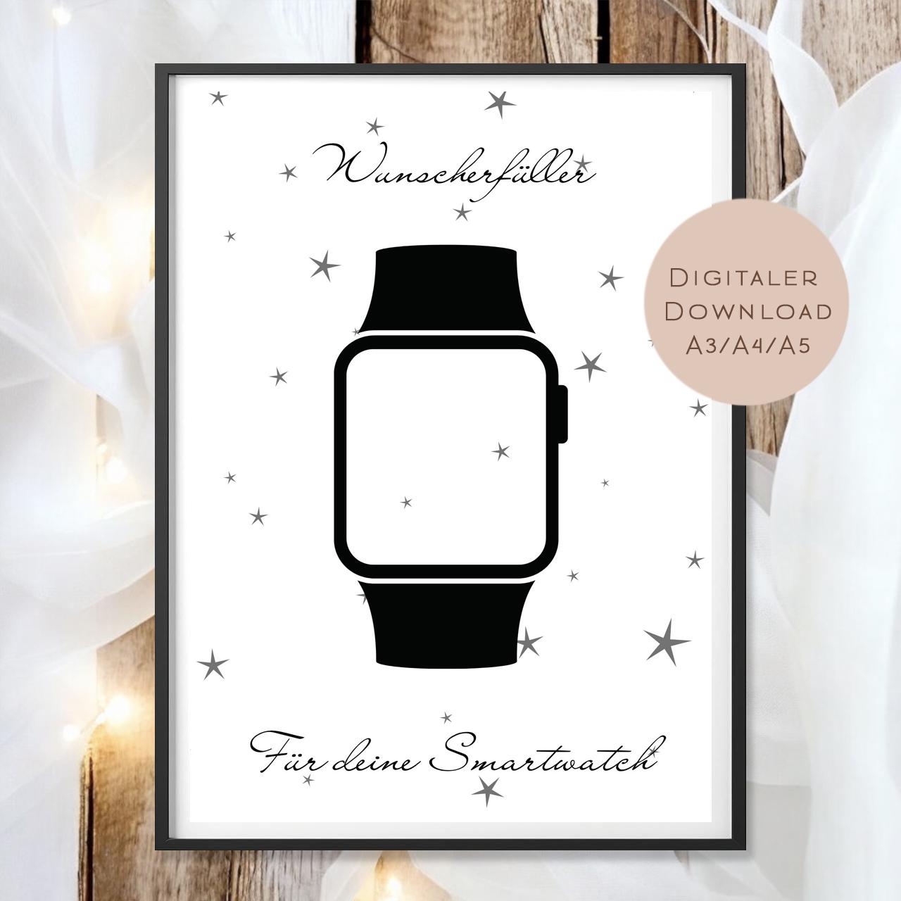 Geburtstag Geldgeschenk Uhr l Smartwatch Geld schenken l Geschenkgutschein Geburtstagsgeschenk l Gutschein Geschenk Wunscherfüller PDF