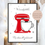 Geburtstag Geldgeschenk Küchenmaschine l Rührgerät Geld schenken l Kochen Backen Geburtstagsgeschenk l Gutschein Geschenk Wunscherfüller PDF