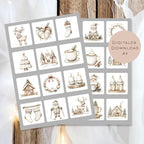 Memory Weihnachten | Memory Spiel Kinder | Montessori Spielzeug | 24 Motive Download | Suchspiel Sortierspiel | Lernspiel PDF ausdrucken