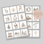 Memory Weihnachten | Memory Spiel Kinder | Montessori Spielzeug | 24 Motive Download | Suchspiel Sortierspiel | Lernspiel PDF ausdrucken