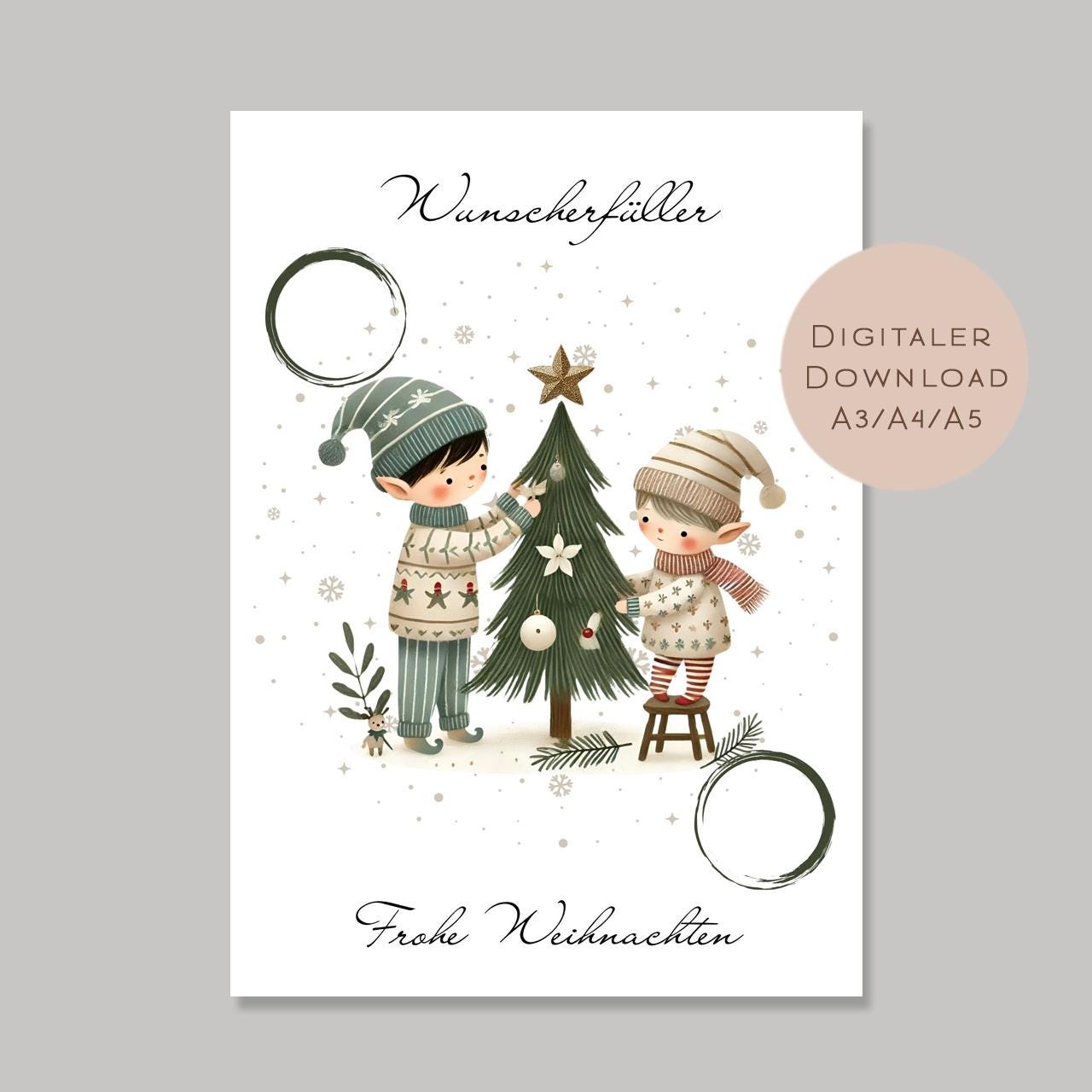 Geldgeschenk Weihnachten l Geld Weihnachtsgeschenk l Geschenkgutschein Wichtel Geldgeschenk l Gutschein schenken Geschenk Wunscherfüller PDF