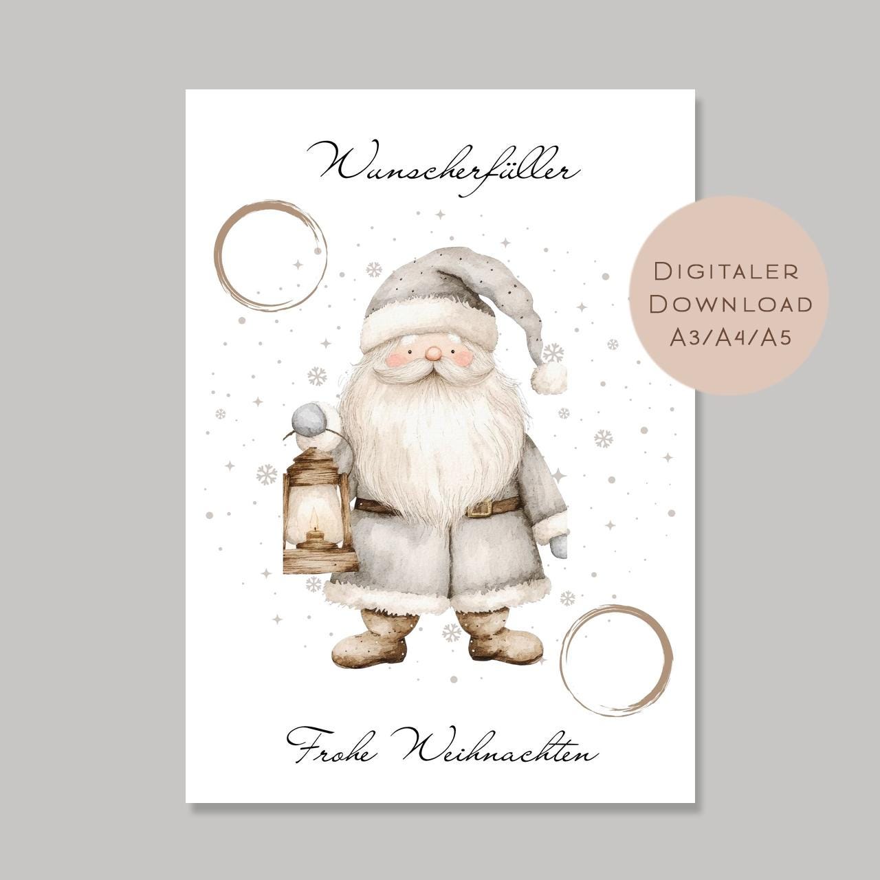 Geldgeschenk Weihnachten l Geld Weihnachtsgeschenk l Geschenkgutschein Weihnachtsmann Geldgeschenk l Gutschein schenken Geschenk PDF