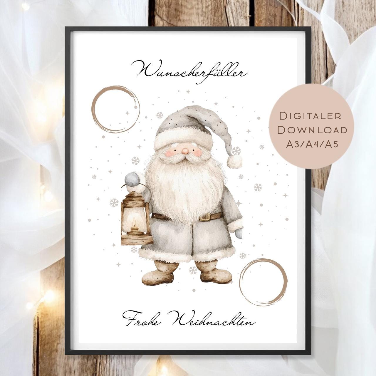 Geldgeschenk Weihnachten l Geld Weihnachtsgeschenk l Geschenkgutschein Weihnachtsmann Geldgeschenk l Gutschein schenken Geschenk PDF