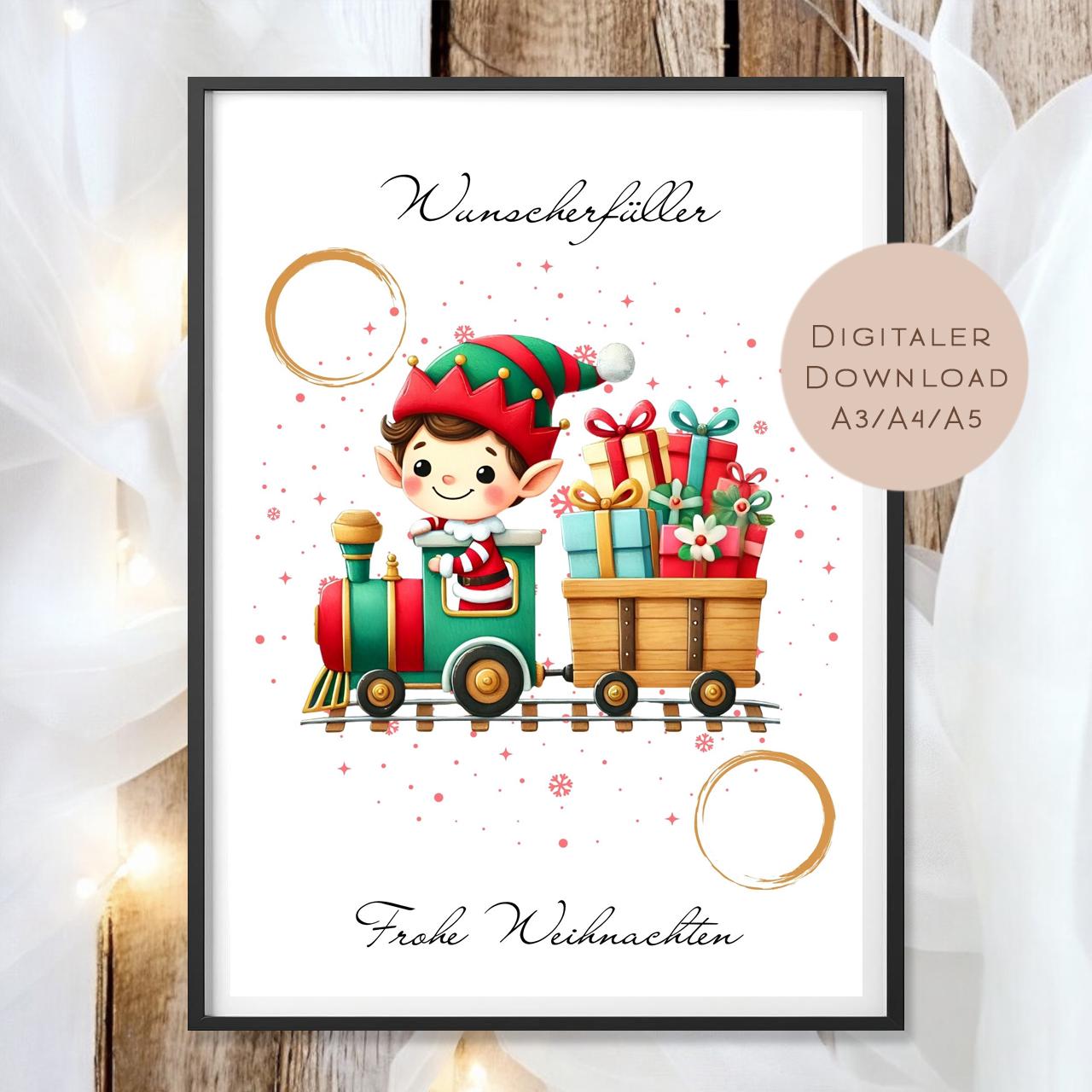 Geldgeschenk Weihnachten l Geld Weihnachtsgeschenk l Geschenkgutschein Wichtel Geldgeschenk l Gutschein schenken Geschenk Wunscherfüller PDF