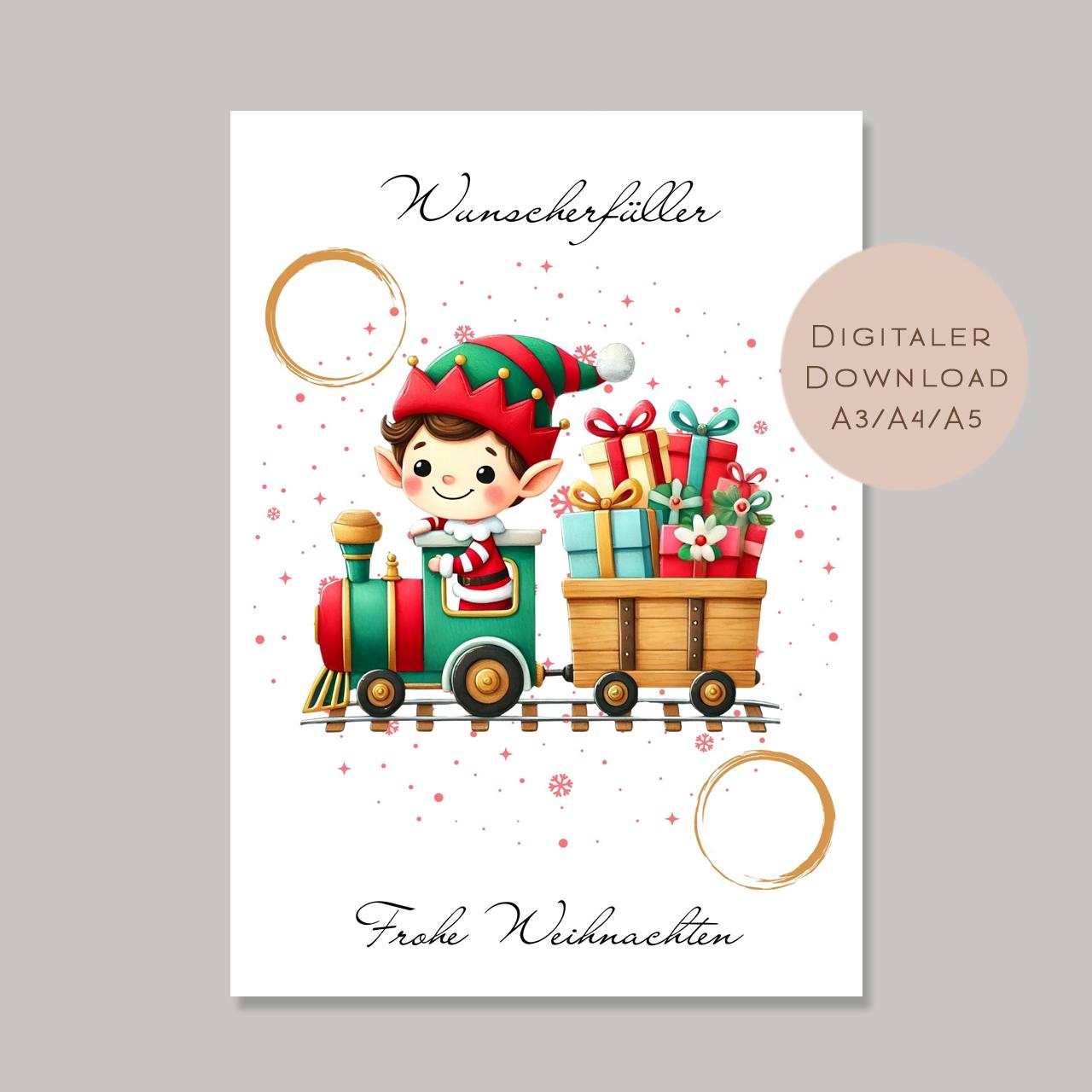 Geldgeschenk Weihnachten l Geld Weihnachtsgeschenk l Geschenkgutschein Wichtel Geldgeschenk l Gutschein schenken Geschenk Wunscherfüller PDF