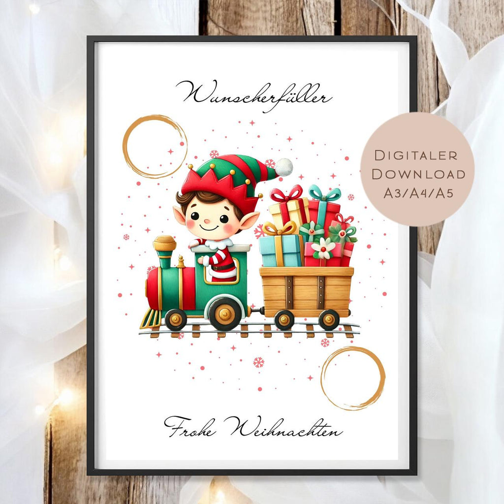 Geldgeschenk Weihnachten l Geld Weihnachtsgeschenk l Geschenkgutschein Wichtel Geldgeschenk l Gutschein schenken Geschenk Wunscherfüller PDF