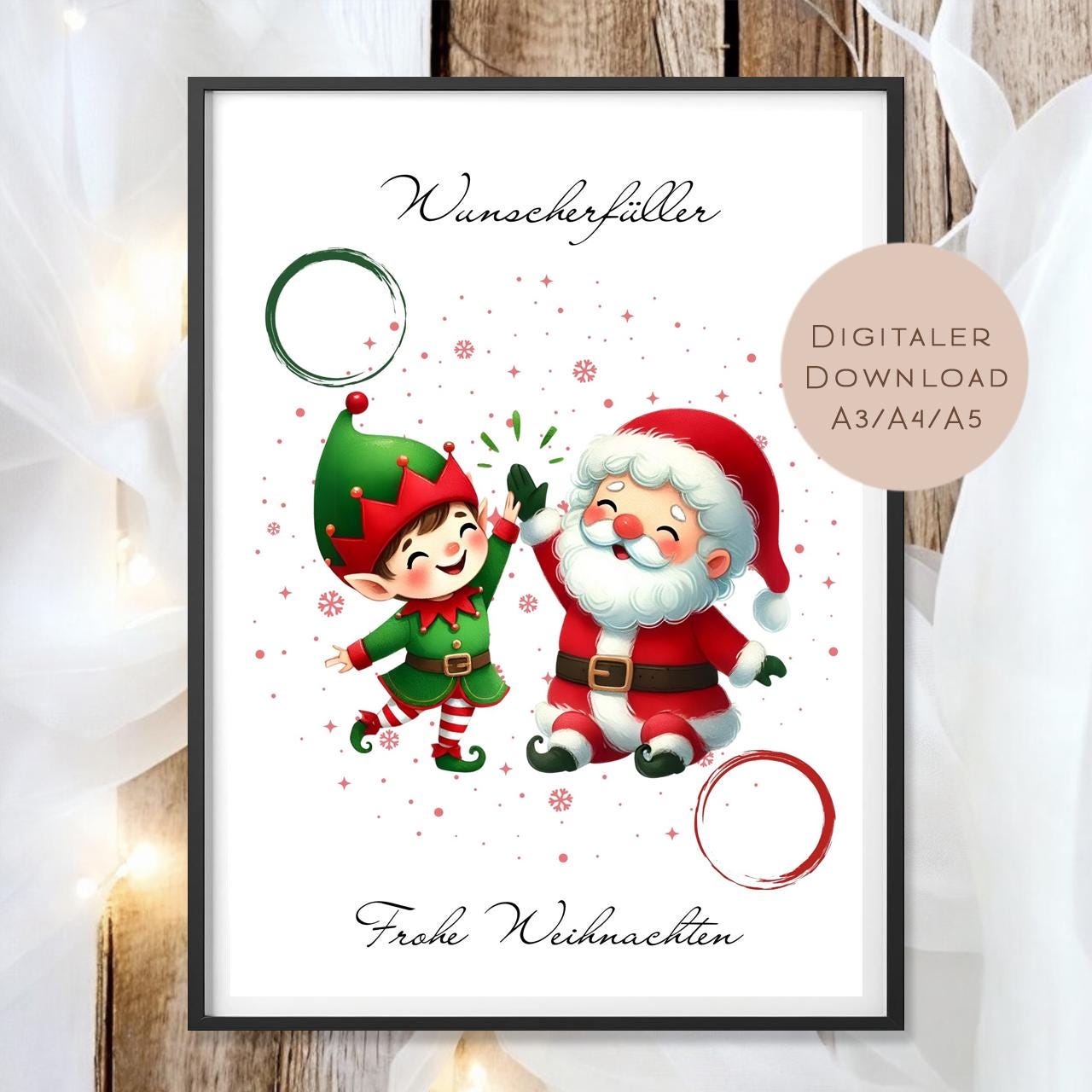 Geldgeschenk Weihnachten l Geld Weihnachtsgeschenk l Geschenkgutschein Wichtel Geldgeschenk l Gutschein schenken Geschenk Wunscherfüller PDF