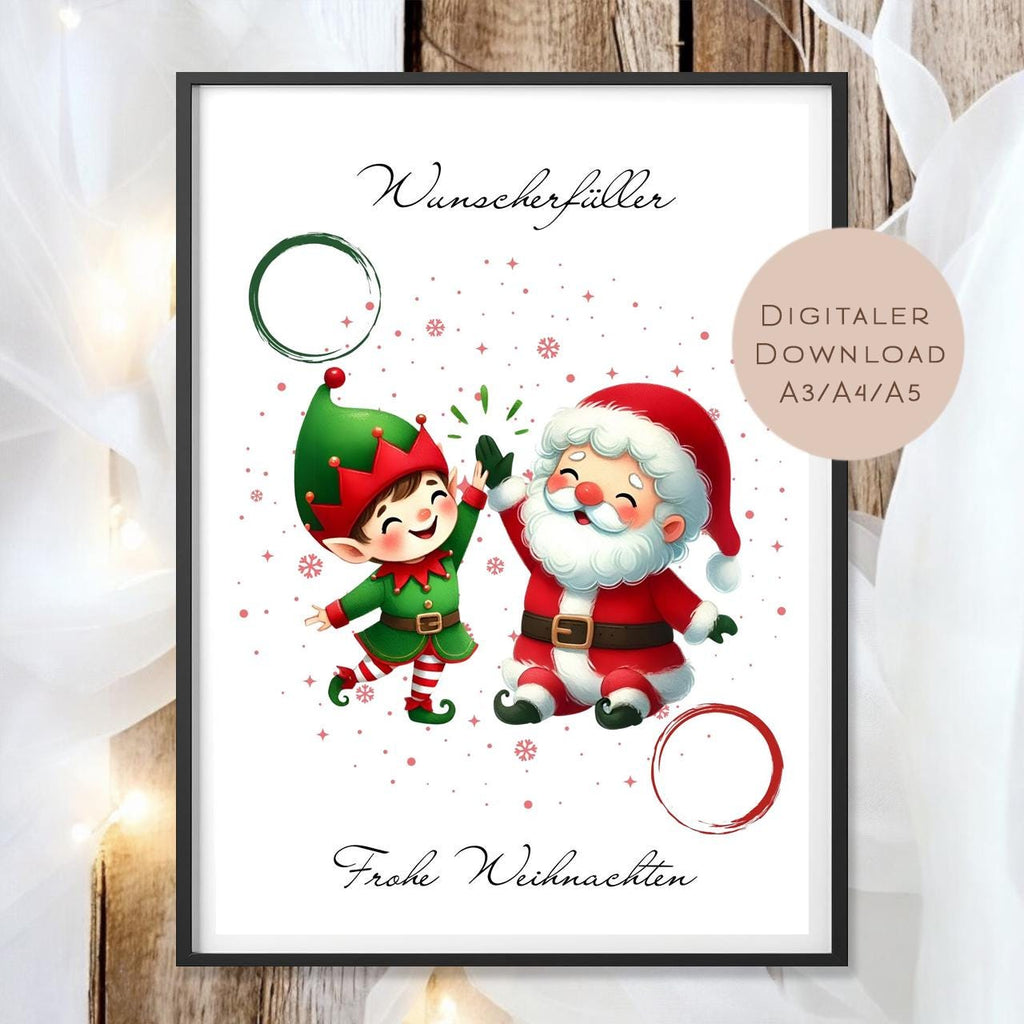 Geldgeschenk Weihnachten l Geld Weihnachtsgeschenk l Geschenkgutschein Wichtel Geldgeschenk l Gutschein schenken Geschenk Wunscherfüller PDF