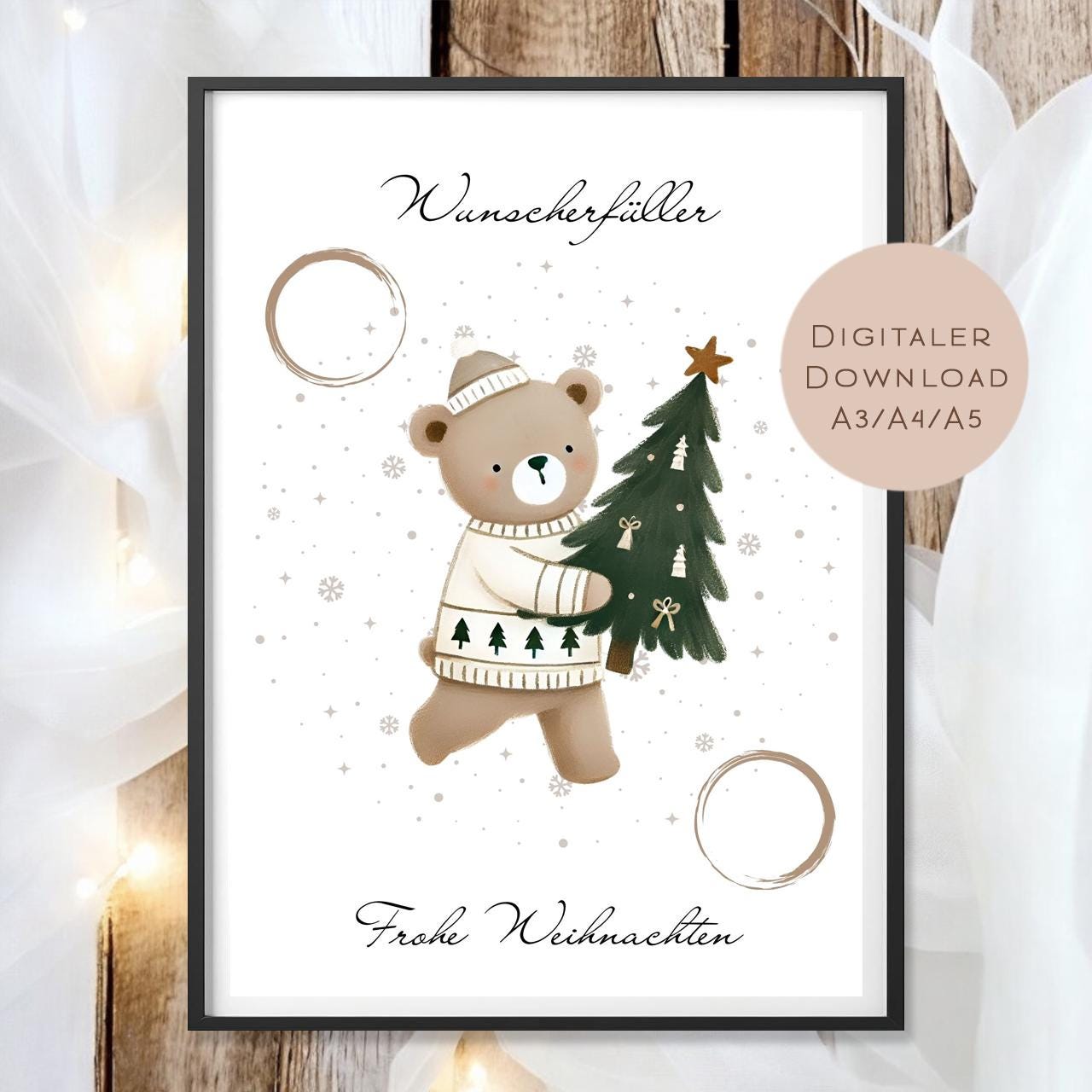 Geldgeschenk Weihnachten l Geld Weihnachtsgeschenk l Geschenkgutschein Teddy Geldgeschenk l Gutschein schenken Geschenk Wunscherfüller PDF