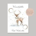 Geldgeschenk Weihnachten l Geld Weihnachtsgeschenk l Geschenkgutschein Hirsch Geldgeschenk l Gutschein schenken Geschenk Wunscherfüller PDF