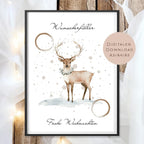 Geldgeschenk Weihnachten l Geld Weihnachtsgeschenk l Geschenkgutschein Hirsch Geldgeschenk l Gutschein schenken Geschenk Wunscherfüller PDF