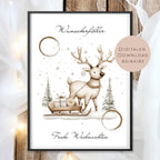 Geldgeschenk Weihnachten l Geld Weihnachtsgeschenk l Geschenkgutschein Hirsch Geldgeschenk l Gutschein schenken Geschenk Wunscherfüller PDF