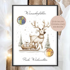 Geldgeschenk Weihnachten l Geld Weihnachtsgeschenk l Geschenkgutschein Hirsch Geldgeschenk l Gutschein schenken Geschenk Wunscherfüller PDF