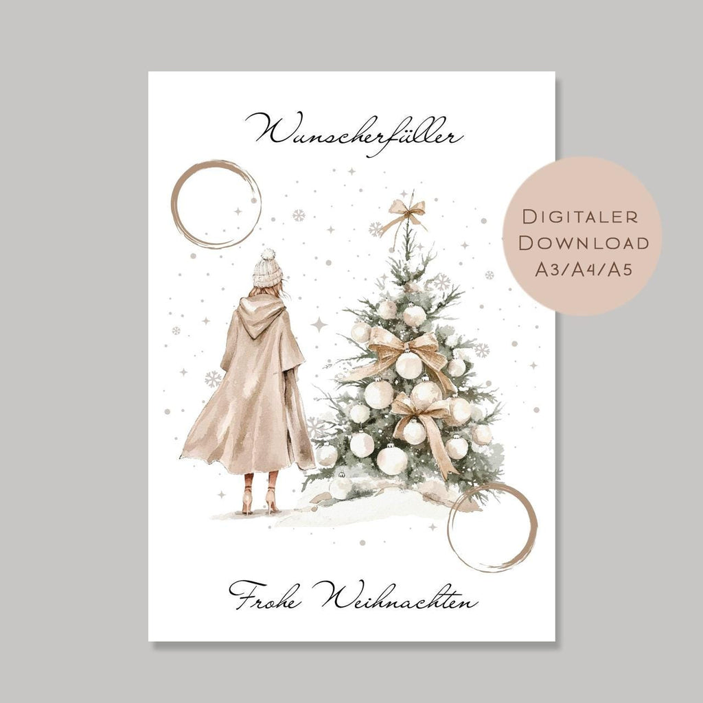 Geldgeschenk Weihnachten Baum l Geld Weihnachtsgeschenk l Weihnachtsbaum Geschenkgutschein Geldgeschenk l Gutschein schenken Geschenk PDF