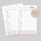 Würfel Spiel Vorlage zum Ausdrucken A5 mit Name personalisiert | Würfelspaß für Spieleabend | PDF für Spielblock Würfelspiel Erwachsene