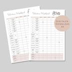 Würfel Spiel Vorlage zum Ausdrucken A5 mit Name personalisiert | Würfelspaß für Spieleabend | PDF für Spielblock Würfelspiel Erwachsene