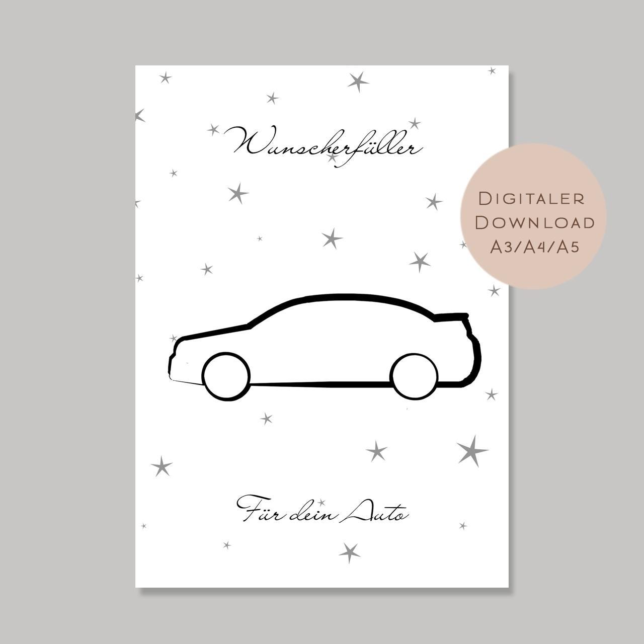 Geburtstag Geldgeschenk Auto l 18. Geburtstag Geld schenken l Führerschein Geburtstagsgeschenk l Gutschein Geschenk Wunscherfüller PDF