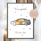 Geburtstag Geldgeschenk Auto l 18. Geburtstag Geld schenken l Führerschein Geburtstagsgeschenk l Gutschein Geschenk Wunscherfüller PDF