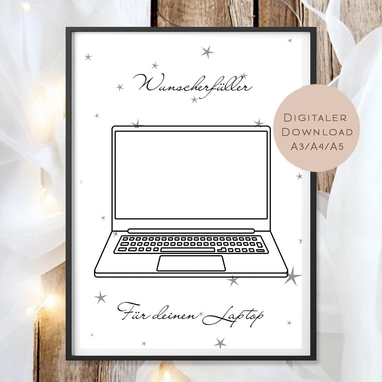 Geburtstag Geldgeschenk Laptop l Computer Geld schenken l Gamer Geschenkgutschein Geburtstagsgeschenk Gutschein Notebook Wunscherfüller PDF