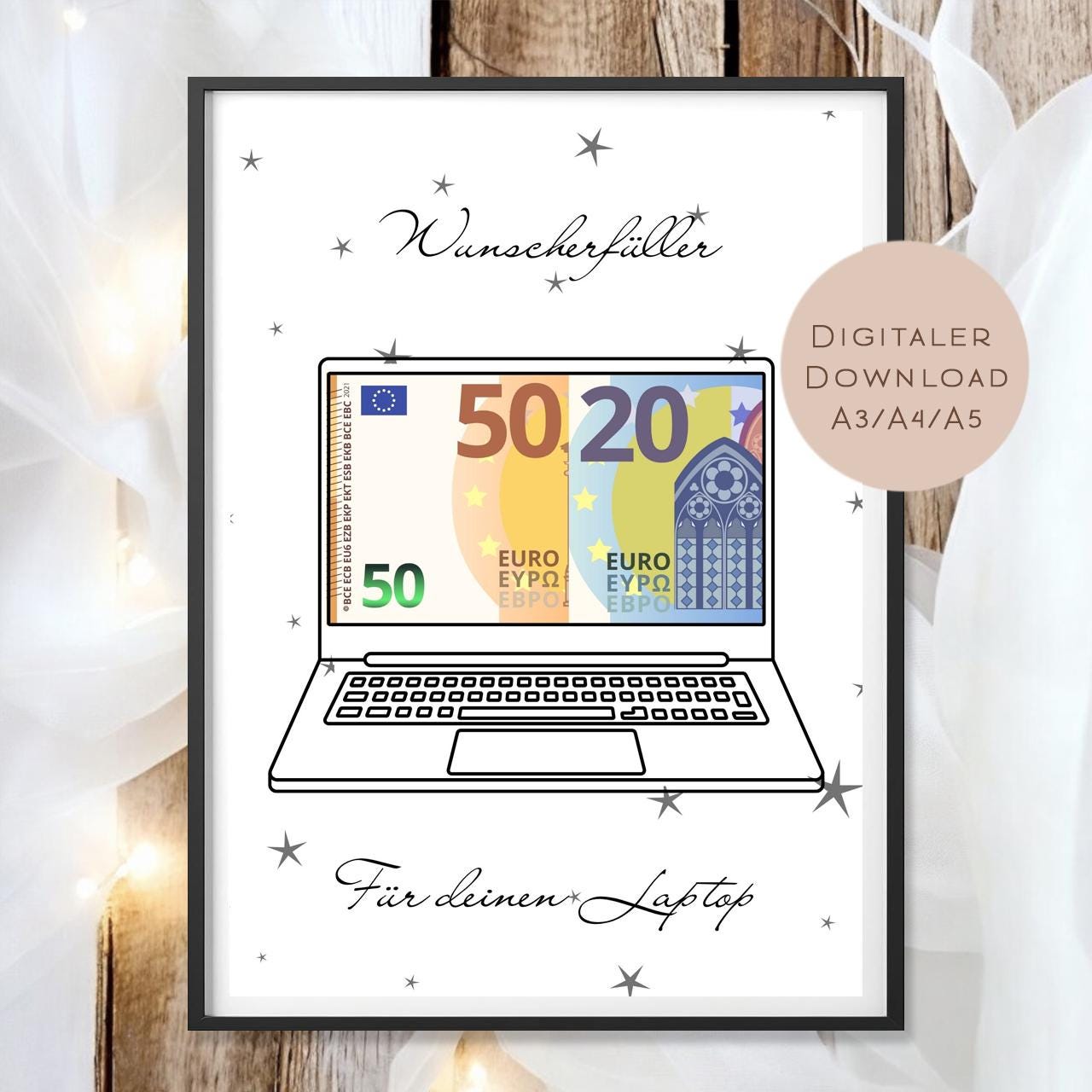 Geburtstag Geldgeschenk Laptop l Computer Geld schenken l Gamer Geschenkgutschein Geburtstagsgeschenk Gutschein Notebook Wunscherfüller PDF