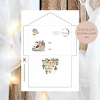 Wunschzettel Weihnachten Kinder | Brief an den Weihnachtsmann | Wunschzettel zum Ausrucken | DIY Advent Adventszeit Weihnachtspost download