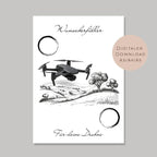 Geburtstag Geldgeschenk Drohne l Fliegen Geld schenken l Video filmen Geburtstagsgeschenk l Fotografieren Gutschein Geschenk Wunscherfüller