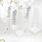 Glasmarkierer Hochzeit Platzkarte Name Anhänger Glas personalisiert Tischkarte Namensschild Weinglas Sektglas personalisiert Tischdeko Taufe