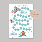 Belohnungstafel Kinder I Belohnungsplan Motivation Junge Flugzeug I Geschenk Einschulung Schultüte Schulkind I Download PDF Ausdrucken