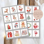 Memory Weihnachten | Memory Spiel Kinder | Montessori Spielzeug | 24 Motive Download | Suchspiel Sortierspiel | Lernspiel PDF ausdrucken