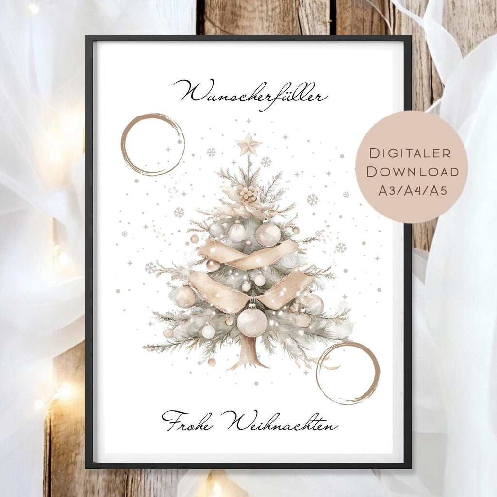 Geldgeschenk Weihnachten Baum l Geld Weihnachtsgeschenk l Weihnachtsbaum Geschenkgutschein Geldgeschenk l Gutschein schenken Geschenk PDF