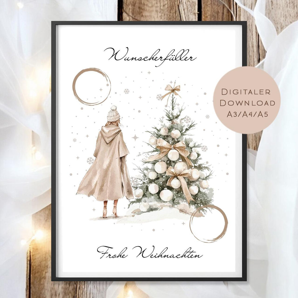 Geldgeschenk Weihnachten Baum l Geld Weihnachtsgeschenk l Weihnachtsbaum Geschenkgutschein Geldgeschenk l Gutschein schenken Geschenk PDF