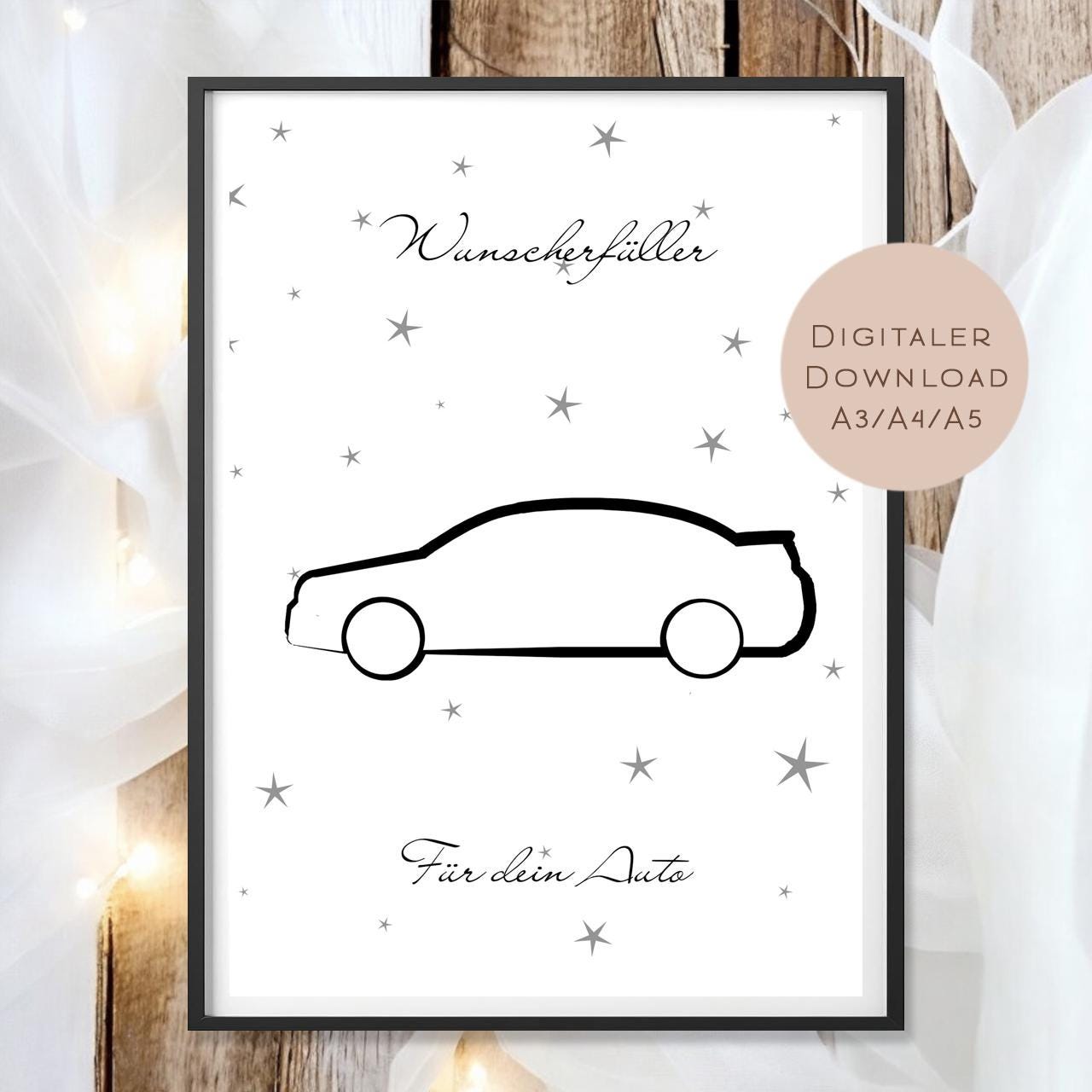 Geburtstag Geldgeschenk Auto l 18. Geburtstag Geld schenken l Führerschein Geburtstagsgeschenk l Gutschein Geschenk Wunscherfüller PDF