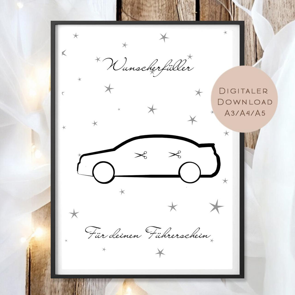 Geburtstag Geldgeschenk Führerschein l 18. Geburtstag 16. Geld schenken l Auto Geburtstagsgeschenk l Gutschein Geschenk Wunscherfüller PDF