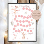 Belohnungstafel Kinder I Belohnungsplan Motivation Mädchen Hase Maus I Geschenk Einschulung Schultüte Schulkind I Download PDF Ausdrucken