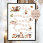 Belohnungstafel Kinder I Belohnungsplan Motivation Waldtiere Tiere I Geschenk Einschulung Schultüte Schulkind I Download PDF Ausdrucken