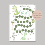 Belohnungstafel Kinder I Belohnungsplan Motivation Dino Dinosaurier I Geschenk Einschulung Schultüte Schulkind I Download PDF Ausdrucken