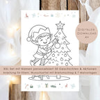 Wichtelbriefe Name personalisiert Kinder Wichtelgeschichte | Brief an den Weihnachtsmann | Wunschzettel Ausrucken | Weihnachtspost download